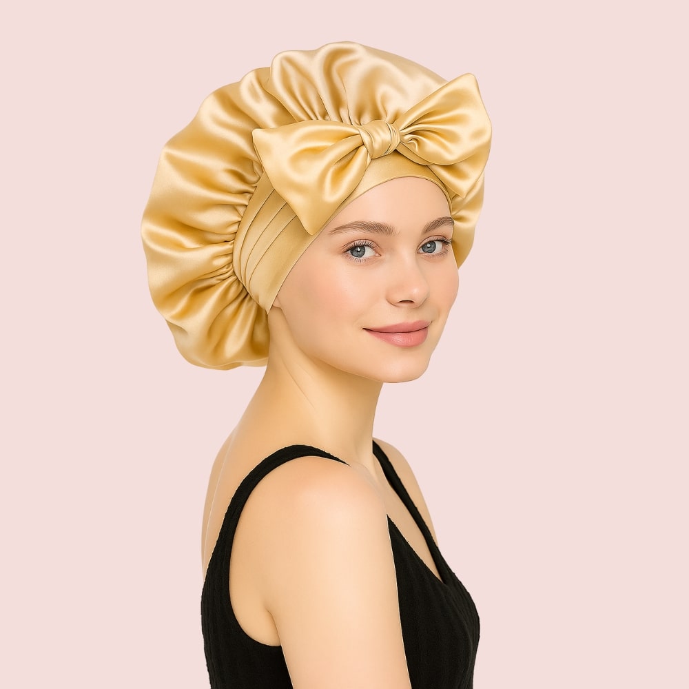 BONNET EN SATIN